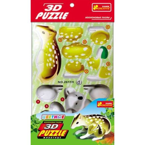 3D PUZZLE. Экзотические животные 3 (рос.)