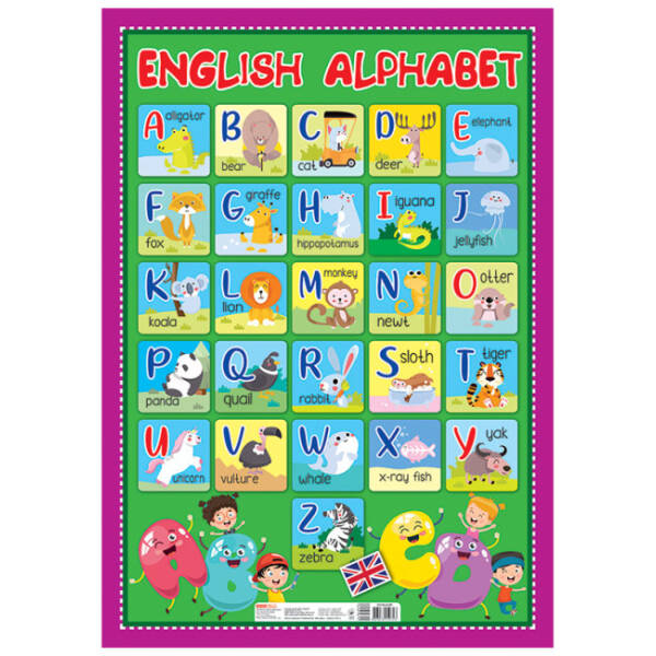 Алфавіт. Англійська абетка друкована