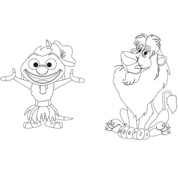 Disney Маля. Гра з кольором. Король Лев