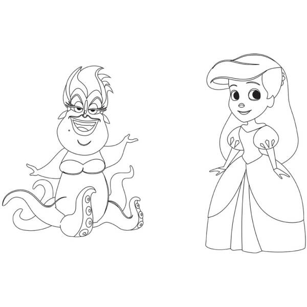 Disney Маля. Гра з кольором. Русалонька