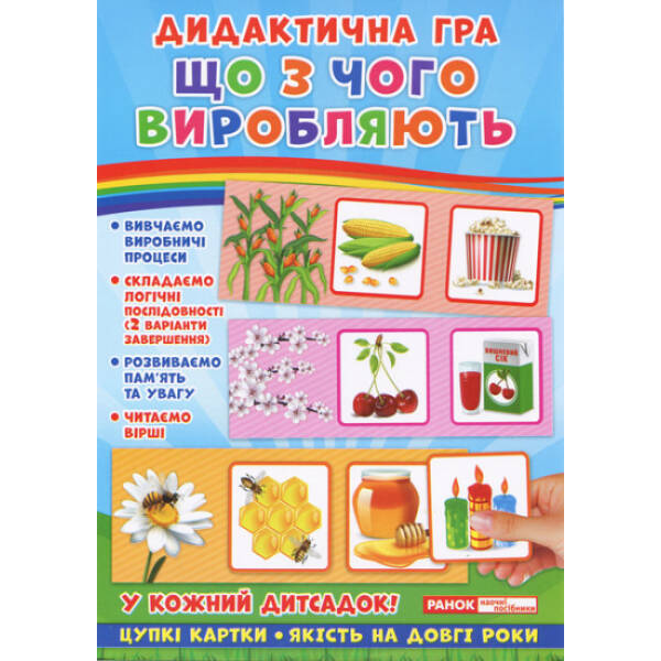 Дидактична гра. Що з чого виробляють?