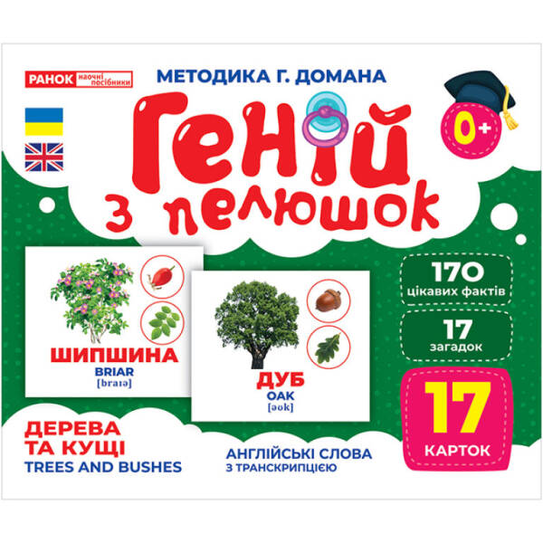Геній з пелюшок. Дерева та кущі. Демонстраційний матеріал