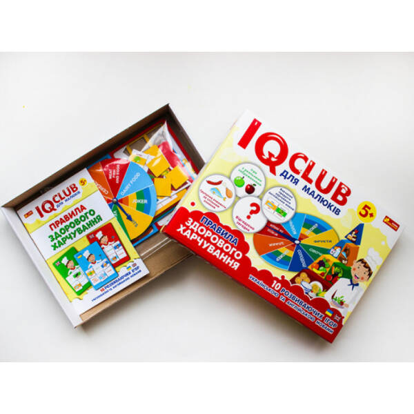 IQ-club для малюків. Навчальні пазли.Розвага з навчанням.Здорове харчування