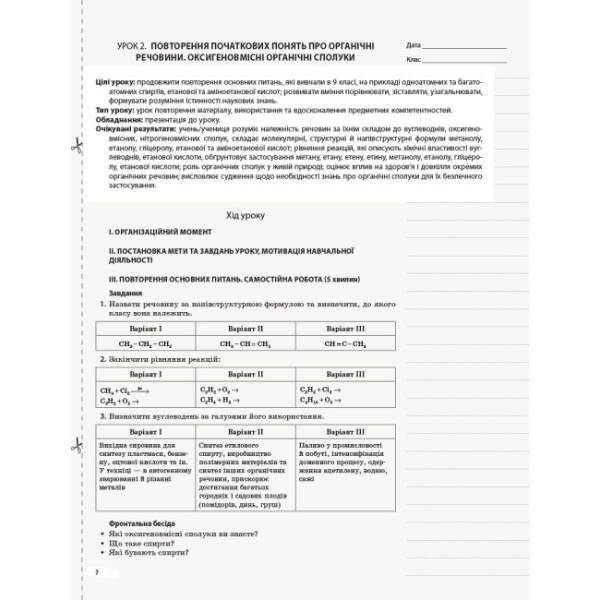 Хімія. 10 клас. Серія «Мій конспект»