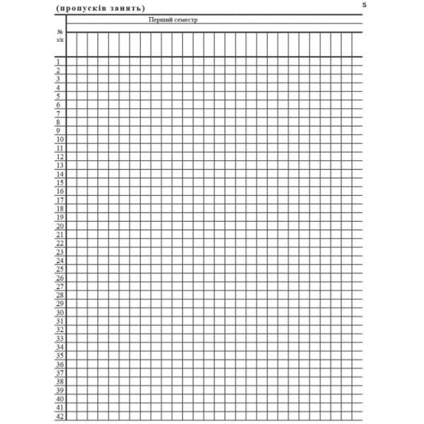 Класний журнал 5-11 класи