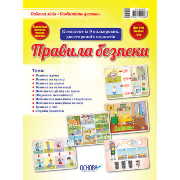 Комплект плакатів “Правила безпеки”