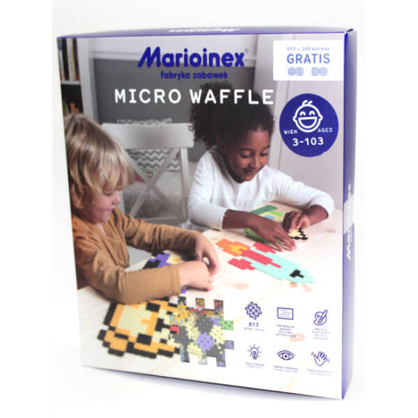 Конструктор MICRO WAFFLE з картками (517 деталей)