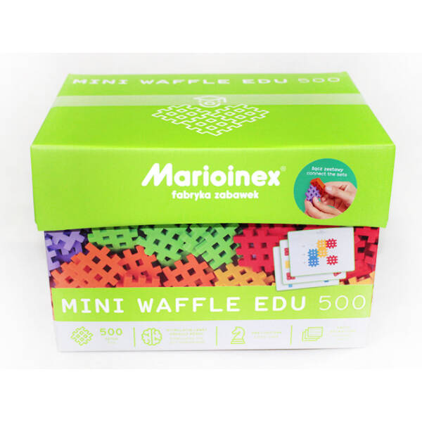 Конструктор MINI WAFFLE EDU з картками (500 деталей)