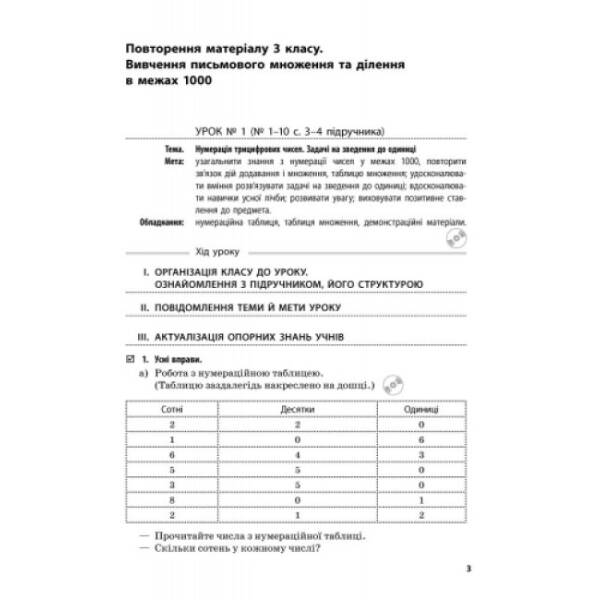 Математика. 4 клас. Розробки уроків (до підручника М.В. Богдановича, Г.П. Лишенка)