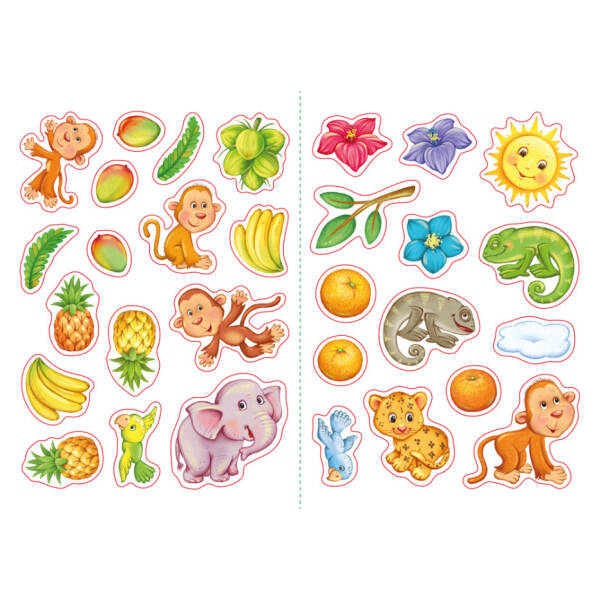 Мавпочка. Створюй історії з наліпками (російською мовою)