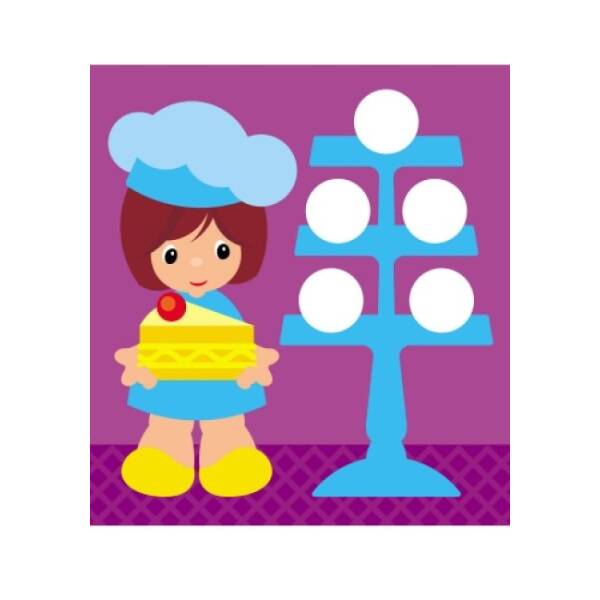 Мозаїка з наліпок. Для дітей від 3 років. Величина