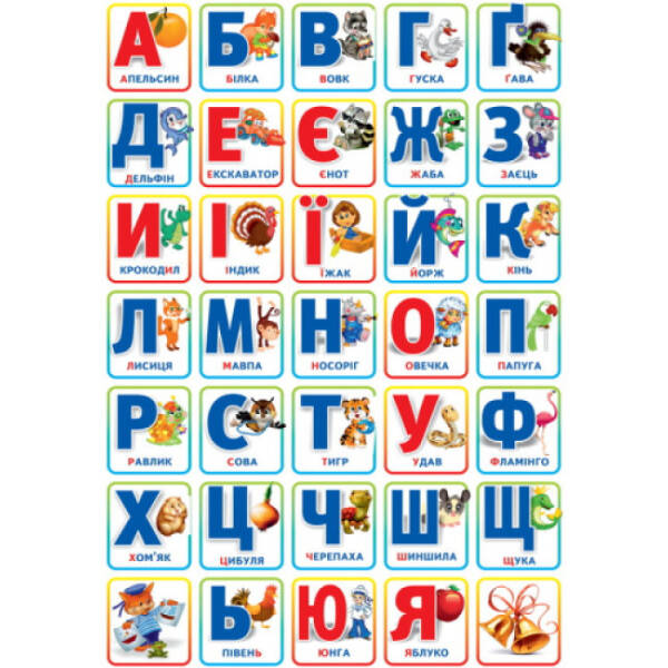 Наліпки. Алфавіт та цифри