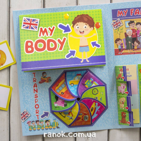 НУШ Міні-лепбук. Вивчаємо англійську. Lapbook Learn English