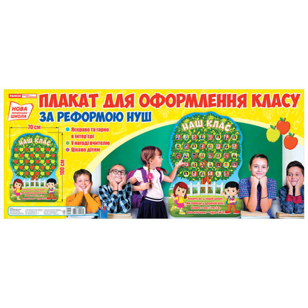 НУШ Плакат для оформлення класу «Наш клас»