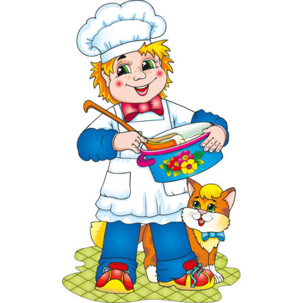Плакат. Хлопчик-кухар