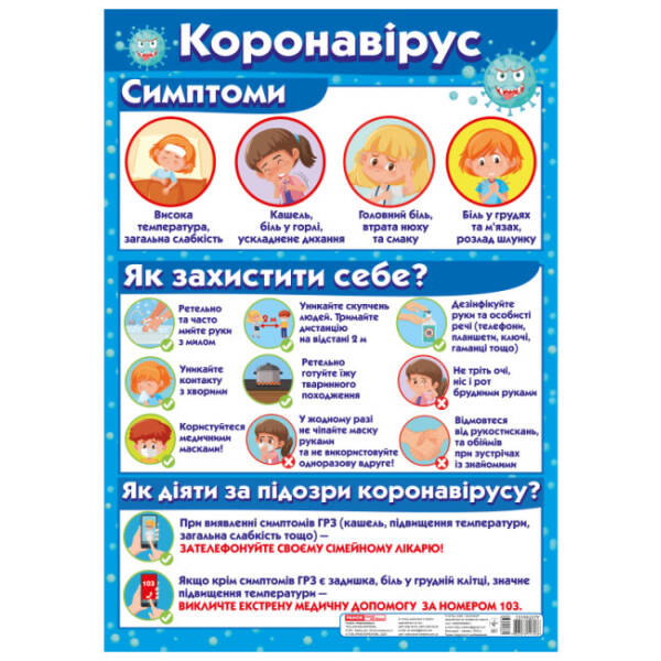 Плакат. Коронавірус