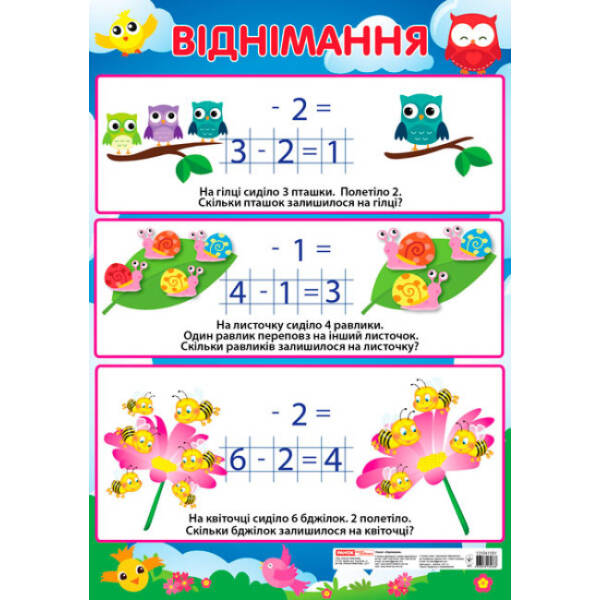 Плакат. Віднімання