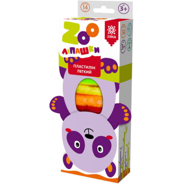 Пластилін легкий ZOOліпашки Панда