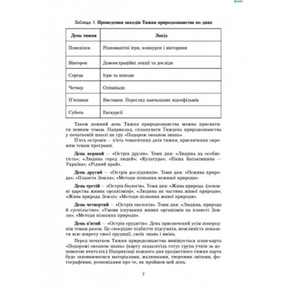 Предметні тижні з природознавства в початковій школі. Серія «Предметні тижні»