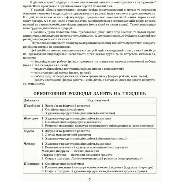 Розгорнутий календарний план. Різновікові групи (4–6 років). Жовтень. Сучасна дошкільна освіта