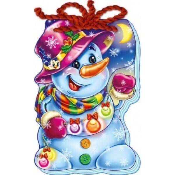 Сніговик ( зі шнурком) (російською мовою)