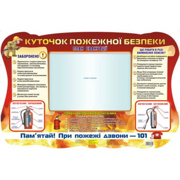 Стенд. Куточок пожежної безпеки