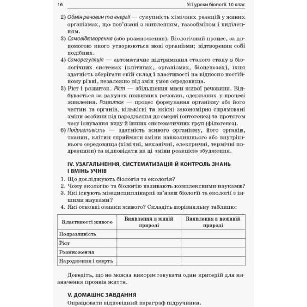 Усі уроки біології. 10 клас