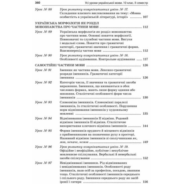 Усі уроки української мови. 10 клас. ІІ семестр. Профіль — українська філологія. Серія «Усі уроки»