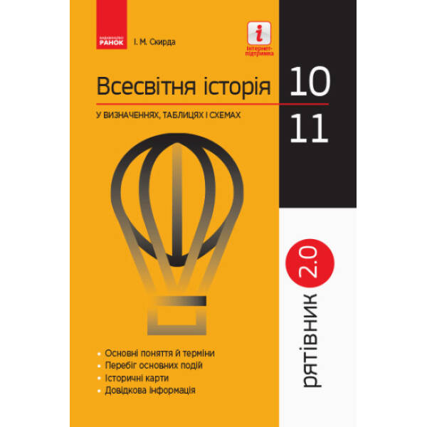 Всесвітня історія у визначеннях, таблицях і схемах. 10 – 11 класи. Серія «Рятівник 2.0»