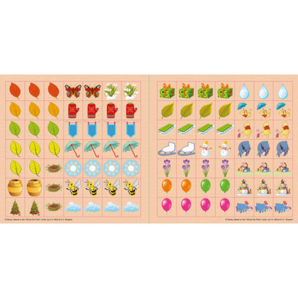 Вивчай пори року з Вінні Пухом Disney. Судоку з наліпками