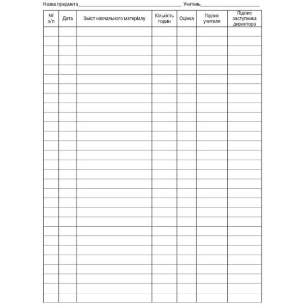 Журнал індивідуального навчання