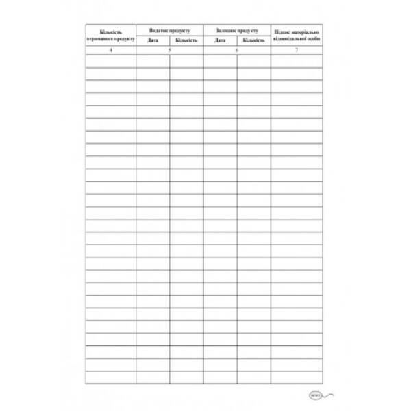 Журнал складського обліку ДНЗ