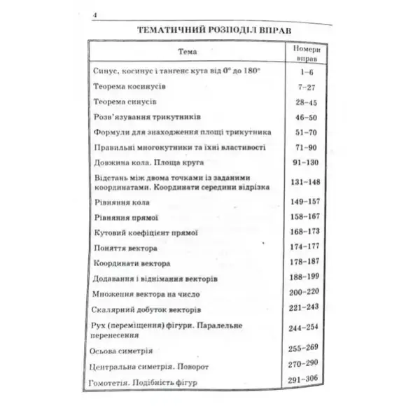 Геометрія, 9 кл., Збірник задач і контрольних робіт – Мерзляк А.Г. – Гімназія (107200)