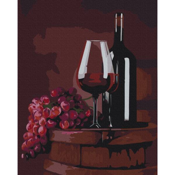 Картина за номерами Келих червого Valentyna Ivanova