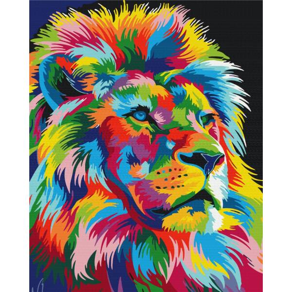 Картини за номерами Веселковий король звірів