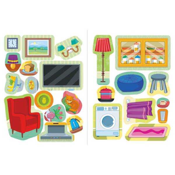 Наліпки-навчалки.Ілюстрований словник. Мій будинок. My House – УЛА (104557)