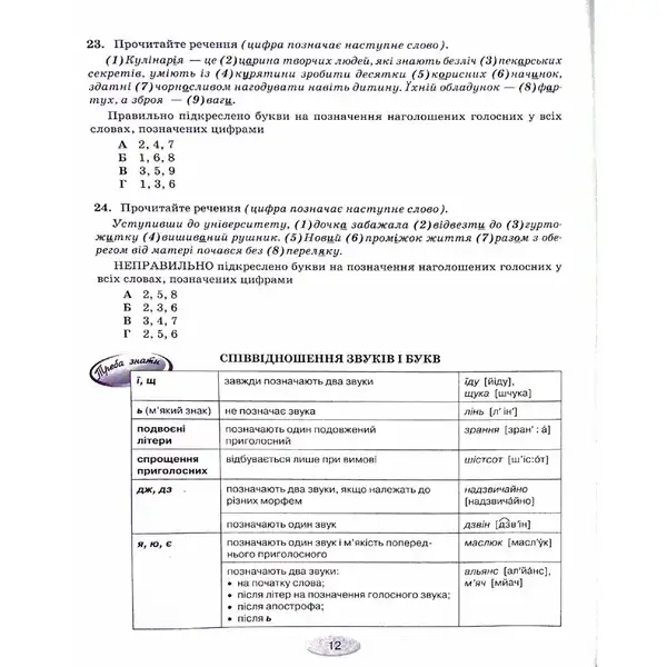 НМТ. Українська мова: тестові завдання для підготовки до НМТ – Омельчук С. А. – Грамота (107288)