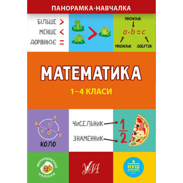 Панорамка-навчалка. Математика. 1-4 класи – Сікора Ю.О – УЛА (103913)