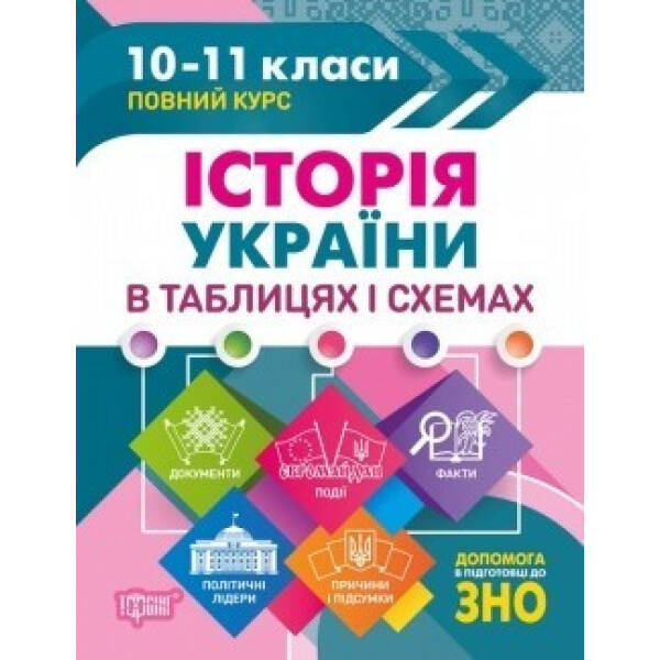 Таблиці та схеми Історія України в таблицях і схемах.10-11класи, до ЗНО – Губіна С.Л. – Торсінг (104507)