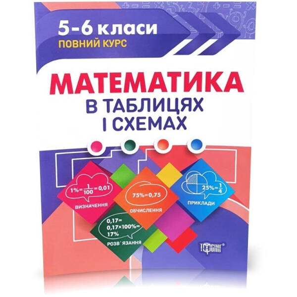 Таблиці та схеми Математика в таблицях та схемах. 5-6 класи – 0 – Торсінг (104512)