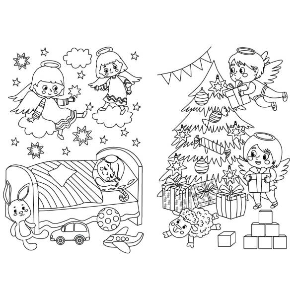 Зимові розмальовки з наліпками. Різдво в місті – УЛА (106058)