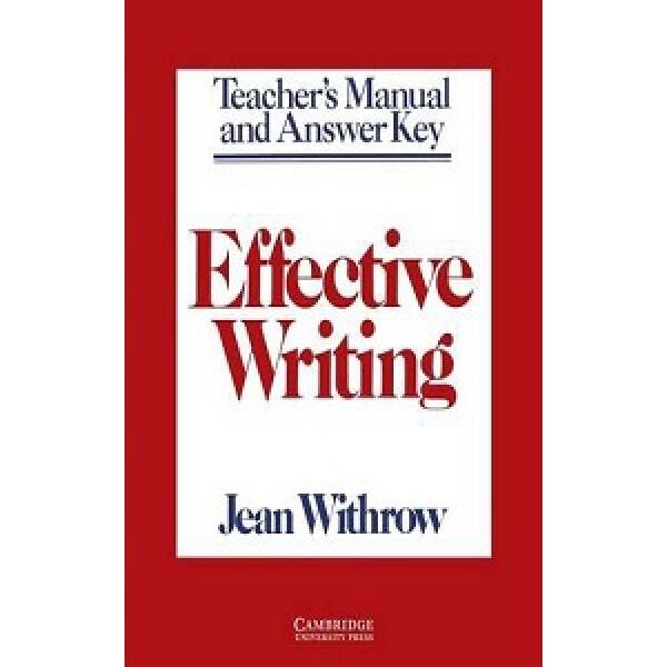 Effective Writing Teacher’s manual