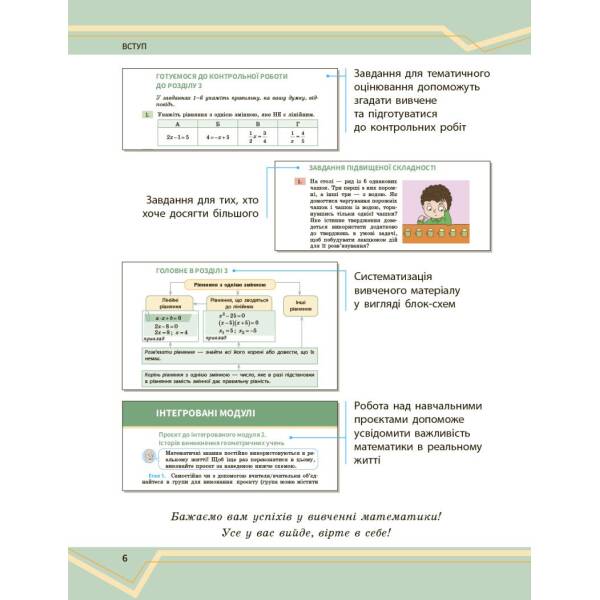 Математика. Підручник інтегрованого курсу для 7 класу ЗЗСО (у 2-х ч.). Частина 1