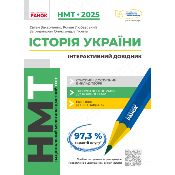 НМТ 2025. Історія України. Інтерактивний довіднику