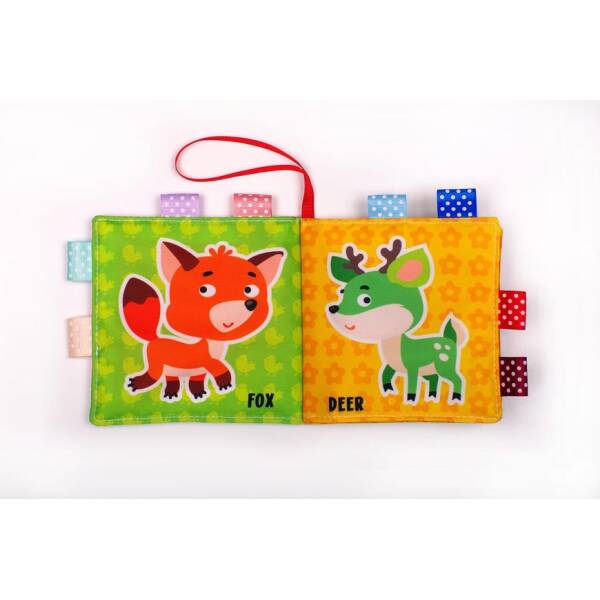 М`яка книга-шурхотілка з брязкальцем АНГЛ The very first book “Dog WOOF-WOOF “, 3+ міс. – КНИЖКОВИЙ ХМАРОЧОС