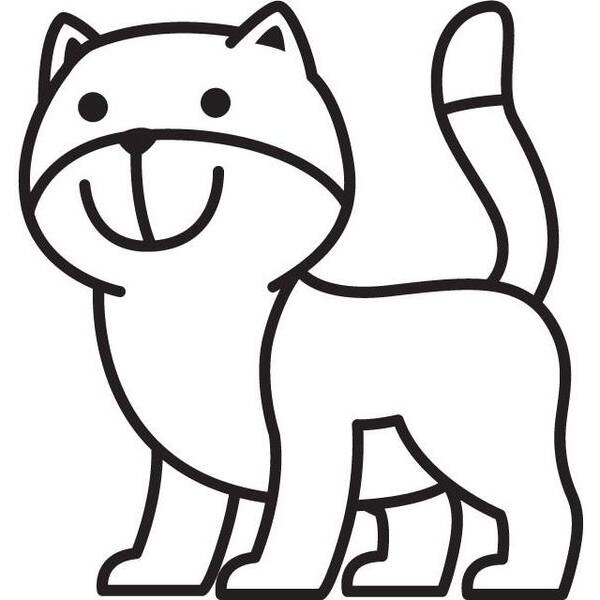 Розмальовка Широкий контур КОТИК – КНИЖКОВИЙ ХМАРОЧОС (122273)