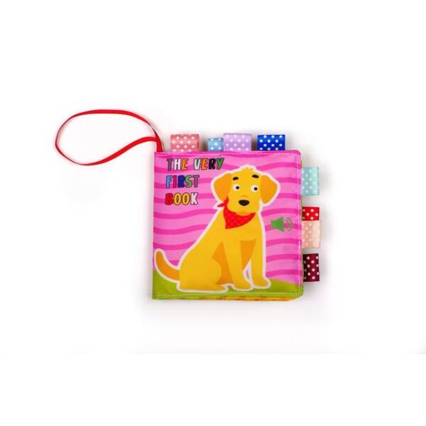 М`яка книга-шурхотілка з брязкальцем АНГЛ The very first book “Dog WOOF-WOOF “, 3+ міс. – КНИЖКОВИЙ ХМАРОЧОС