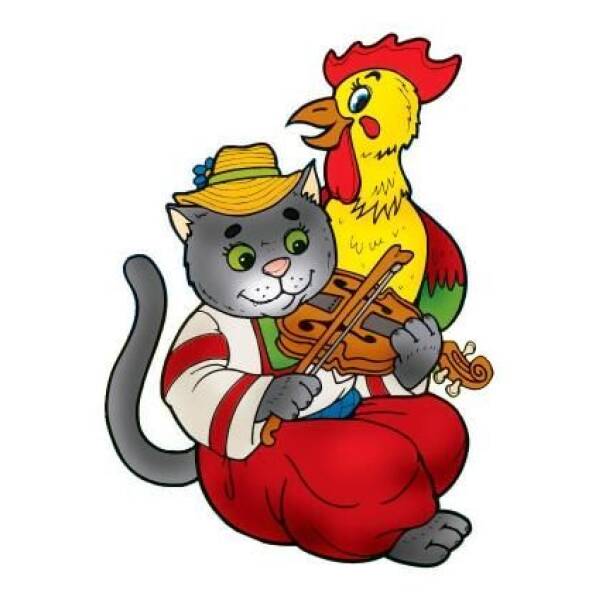 Українська народна казка з наклейкам. Котик та Півник – КНИЖКОВИЙ ХМАРОЧОС (122227)