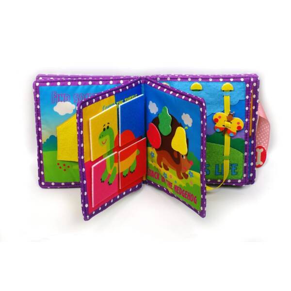 М`яка книга АНГЛ Baby first book ЦУЦЕНЯ, 6+ міс. – КНИЖКОВИЙ ХМАРОЧОС (125118)