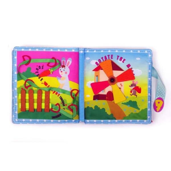 М`яка книга АНГЛ Baby first book КОШЕНЯ, 6+ міс. – КНИЖКОВИЙ ХМАРОЧОС (125117)